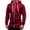 Red, variant on TOWED22 Hoodie for Men Full Zip Up Sweatshirts Hoodies Lightweight Fashion Jacket with Pockets(Red,XL)