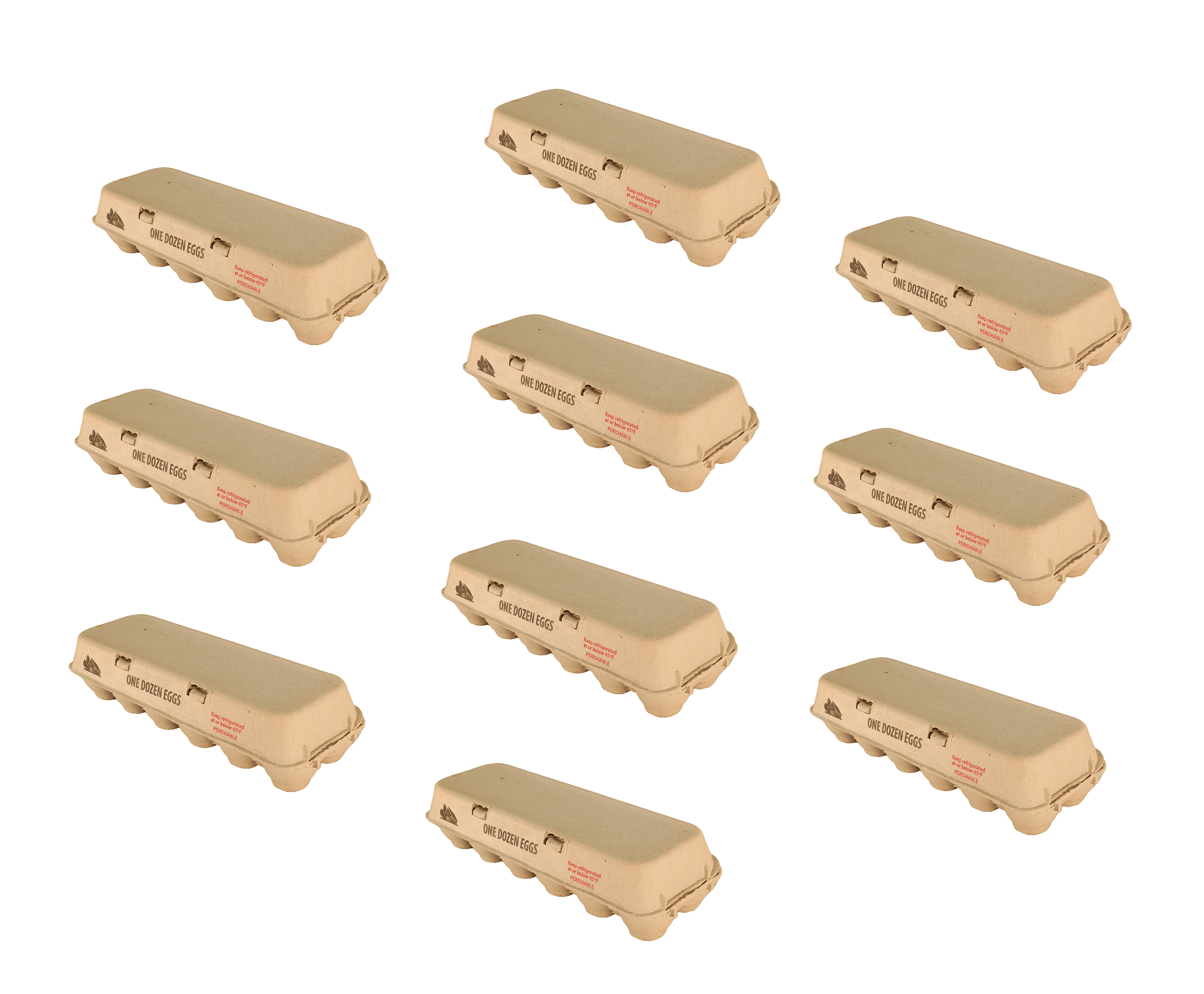 Little Giant Solid Top Egg Carton Pack of 10 - EGGCTNSLD