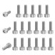 thumbnail image 1 of 20-Pack Torx Bolt Spline Screw T20 M4x12mm 0.7mm Pitch for Chainsaw [Silver], 1 of 1