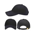 thumbnail image 2 of Solid Black Baseball Cap Hat with Adjustable Buckle Back, Unisex (Pack of 2) with 20 Assorted Iron On Patches, 2 of 3