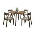 thumbnail image 1 of Topline Home Furnishings 5-piece Dining Set with Round Drop-Leaf Table, 1 of 9