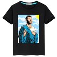 thumbnail image 2 of 2024 HOT Messi Ropa estampada para niños Verano Algodón Camiseta para niños Niñas Casual Manga corta Moda Camisas negras Ropa deportiva Top, 2 of 5