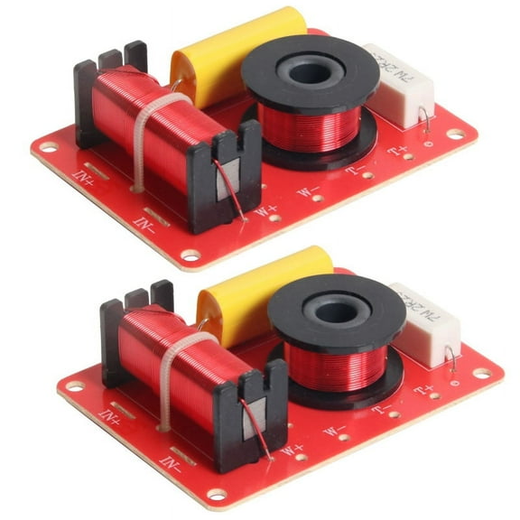 2X 130W Speaker Crossover 2 Way High-Low 8 Ohm Frequency Divider for 6 Inch Speaker