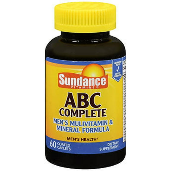 Sundance Vitamins ABC Complete Men's Multivitamin Caplets, 60 Count