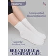 thumbnail image 6 of Hugh Ugoli Mid Ankle Diabetic Socks for Women, 4 Pairs, White, Size: 10-12, 6 of 7