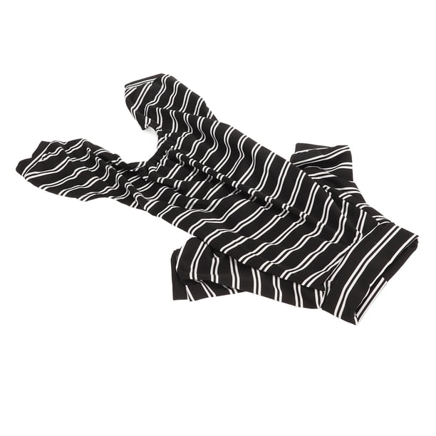 Ropa Para Perros, Cuidado De Heridas Ligero Pijama A Rayas De Poliéster Con Rayas Blancas Y Negras Para Perros Para Alergias Para Cualquier Temporada ANGGREK L