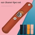 thumbnail image 3 of Ear Pick Cleaning Tool Set 6-Piece, Pink, 1 Setinnovative Spring Earwax Cleaner Tool Set Earwax Removal Kit Ear Wax Removal 6 in 1 Ear Pick Tools Reusable Ear Cleaner, Easter Mothe Makeup Organizers, 3 of 9