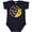 Navy Blue, variant on Inktastic My Nana Loves Me with Sunflower Wreath Boys or Girls Baby Bodysuit