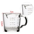 thumbnail image 3 of 2 Pack 70ML ( 2 1/2 Ounces) Espresso Measuring Cups with Handle, Double Spouts Measuring Triple Pitcher Milk Cup, Espresso Shot Glass with Scale, 3 of 8