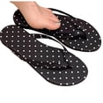 thumbnail image 4 of Narveanno Slim Flip Flops for Women, Ladies Shower Slippers Flat Sandals for Summer Bathroom Beach Pool, Lightweight Basic Thongs Rubber Soft Slide Slip-on Shoes Black 8.5, 4 of 6