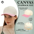 thumbnail image 2 of Funky Junque Trucker Hat – Vintage Two-Tone Snapback Baseball Cap - Pink/Beige, 2 of 5