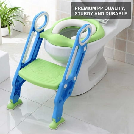 Potty Chair,Fosa Portable Baby Toddler Soft Toilet Chair Ladder Kids Adjustable Safety Potty Training Seat,Toddlers Potty (Best Portable Potty Seat)