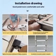 thumbnail image 4 of Swimming Pool Ladder Pedal, Stainless Steel Pool Ladder Step Easy Setup  for Swimming Pool, 4 of 7