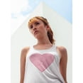 thumbnail image 2 of Pink Heart Icon Tank Women - Women Racer Back, White, Xtra Large, 2 of 4