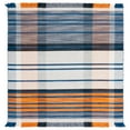 thumbnail image 3 of SAFAVIEH Striped Kilim STK702P Orange / Blue Rug, 3 of 7