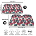 thumbnail image 3 of Kdxio Beautiful Flower Print Windshield Sun Shade,UV Rays and Sun Heat Protection,Sunshade for Car Windshield,Car Shade Front Windshield -, 3 of 6