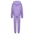 thumbnail image 5 of Womens Sweatsuits 2 Piece Set Fashion Clothing Winter Oversized Long Sleeve Hoodie Sweatpants Fall Tracksuits Purple M, 5 of 7