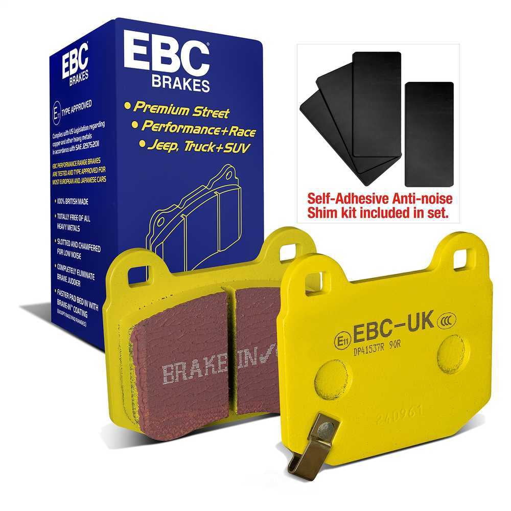EBC 03-04 Infiniti G35 3.5 (Manual) (Brembo) Yellowstuff Rear Brake Pads Fits select: 2003-2014 SUBARU IMPREZA, 2003-2009 NISSAN 350Z