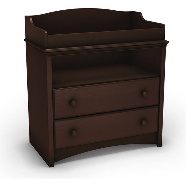 South Shore Angel Changing Table With Drawers Espresso Walmart