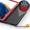 thumbnail image 5 of TECH CIRCLE Magnetic Stand Case for Samsung Galaxy Tab A8 10.5 Inch 2022 Release - Multiple Angles Shockproof Rugged Soft TPU Cover with Pencil Holder Card Slots Auto Sleep/Wake Smart Case,Red, 5 of 8