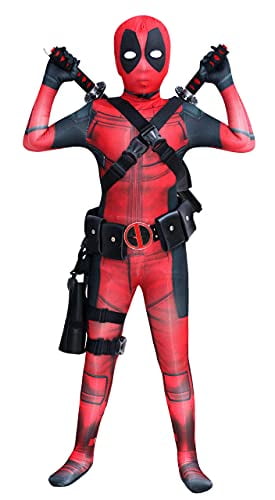 Riekinc Kids Spandex Zentai Bodysuit Superhero Halloween Cosplay Costumes