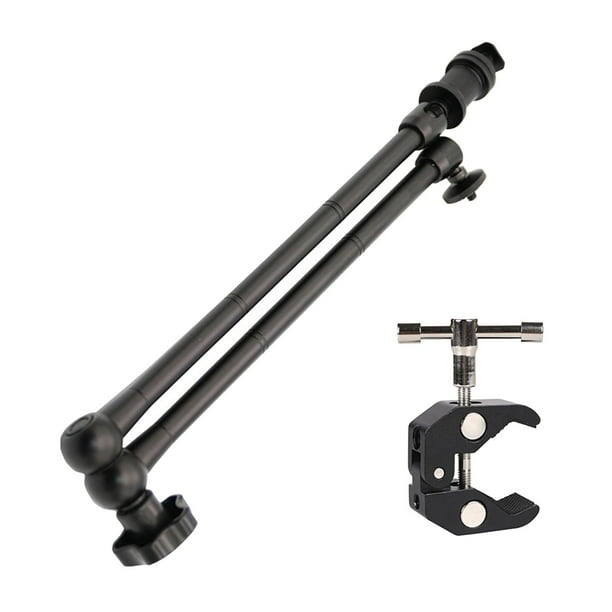 Brazo articulado ajustable perfecl de 20 pulgadas con Súper abrazadera grande para cámara DSLR luces LED