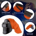 thumbnail image 3 of Cubierta de casco de soldadura Uxcell, cubierta de cabeza extendida de algodón FR, accesorios para casco de soldadura con sello de ajuste a presión para la mayoría de los cascos de soldadura, Naranja, 3 of 6