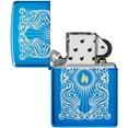 thumbnail image 5 of Zippo 46424 Fancy Flame Design High Polish Blue Pocket Lighter, 5 of 7