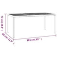 thumbnail image 4 of vidaXL Garden Table Anthracite 165x80x72 cm Steel, 4 of 4