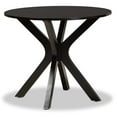 thumbnail image 1 of Bowery Hill Dark Brown Finished 35-Inch-Wide Round Wood Dining Table, 1 of 7