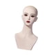 thumbnail image 5 of Cabeza de maniquí femenino con soporte para peluca de hombro, base estable, soporte de exhibición de peluca para maquillaje rojo, 5 of 9