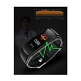 thumbnail image 3 of Podómetro con pantalla a color Monitoreo inteligente Corazón de palmito Ejercicio Azúcar en sangre Oxígeno en sangre Salud Silicona rosa, 3 of 5