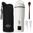 thumbnail image 1 of Hervidor Eléctrico de Viaje: Acero Inoxidable 316, Tetera Portátil y Calentador de Agua, Caldera de Agua Portátil de 450 Ml, 6 Configuraciones de Temperatura, Apagado Automático, Voltaje Universal (10, 1 of 5