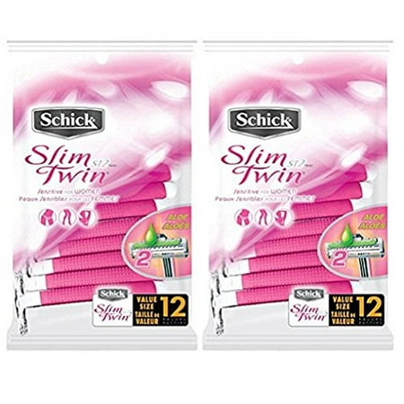 ST2 for Women Sensitive Skin Disposable Razor - 12 ct - 2 pkTwin Blades: Ensures a close shave. By
