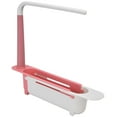 thumbnail image 4 of Telescopic Sink Rack, Keep Dry Telescopic Sink Storage Rack Humanized Design  For Kitchen For Home Red, 4 of 8