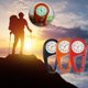 thumbnail image 2 of SGACAI Reloj de bolsillo luminoso con mosquetón y clip para escalada, reloj para senderismo al aire libre, nuevo P0, 2 of 6