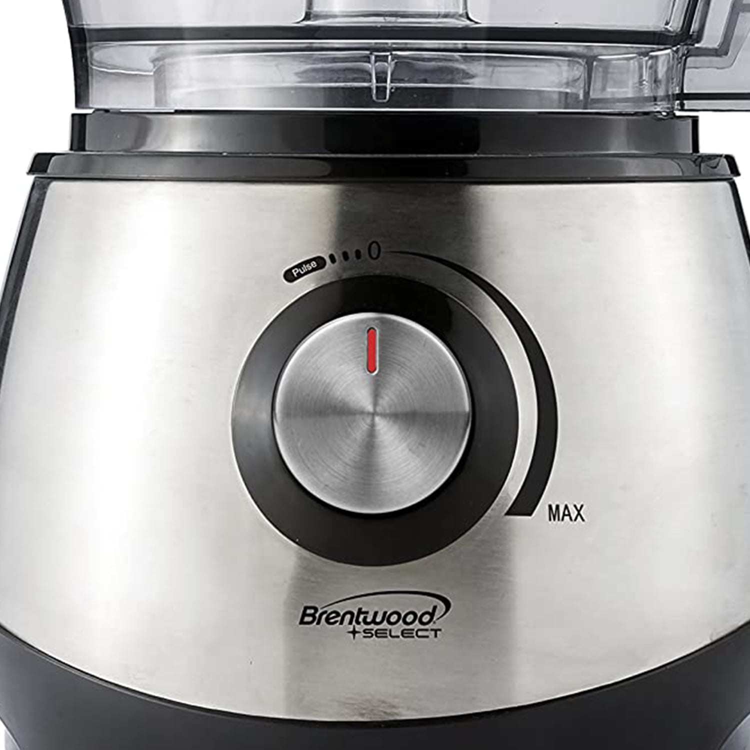 Brentwood Food Processor with 8-Cup Storage Container Stainless Steel Blades and Paddle Mixer