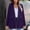 Purple, variant on Herrnalise Women's Lightweight Vee Cardigan Sweater Women Fashion Casual Knitted Pocket Sweater Solid Color Long Sleeve Cardigan Tops