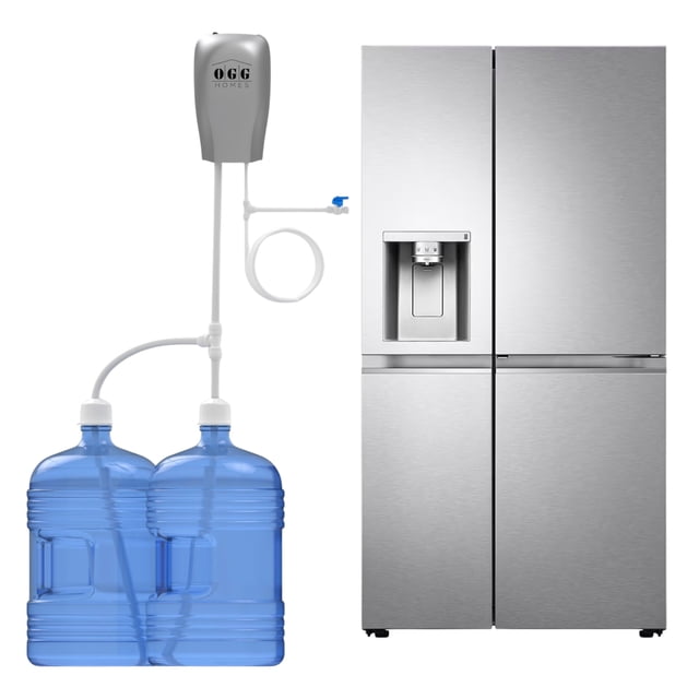 Dispensador De Agua Electrico De Doble Garrafón Para Refrigerador Dúplex Agua y Hielo