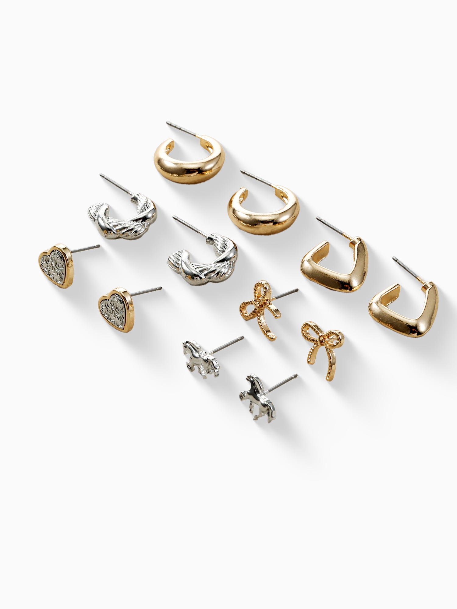 No Boundaries Earring Set, Mixed Metal, 6-Piece