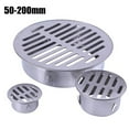 thumbnail image 2 of Bathroom Shower Grate Drain 50-200mm Round Outlet Waste Drain Cover Stainless AU, 2 of 5