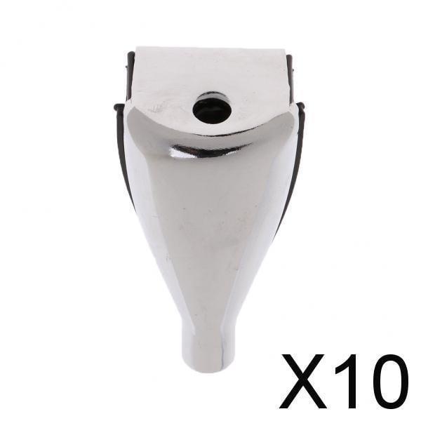Juego de lengüetas de tambor Baoblaze ganchos de bombo para instrumentos musicales 10 piezas