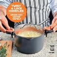 thumbnail image 2 of Gotham Steel Copper 5 Qt Twist Lock Strainer Lid Nonstick Ceramic Stock Pot Dishwasher Safe Cookware, 2 of 9