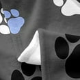 thumbnail image 5 of Cute Animals Paw Flannel Fleece Throw Blanket,Dog Paw Print Bed Blanket Kawaii Decor Fuzzy Blanket for Bed Sofa Couch,Bedroom Decor Grey Black Plush Blanket Baby 30"x40", 5 of 6
