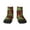 2 Black-2, variant on Frogs and Mushrooms Pattern Quarter Crew Socks,Toe Seamed Ankle Socks,Cotton Cushioned Breathable Athletic Crew Sports Socks