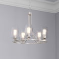 thumbnail image 6 of 9725-BN-Millennium Lighting-Ashford - 5 Light Chandelier-25 Inch Tall and 25 Inch Wide-Brushed Nickel Finish    -Traditional Installation, 6 of 8