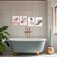 thumbnail image 4 of ZHONGYUTONG 4 Piece Makeup Canvas Wall Art Flower Dress High Heels Perfume Painting Women Fashion Pictures for Girl Bedroom Beauty Wall Decor Framed (24.00" x 36.00" x 4PCS), 4 of 4