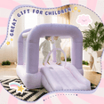 thumbnail image 5 of Connsann Inflatable Mini Bounce House With Slide, Pink, For Toddlers, 5 of 7