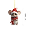 thumbnail image 2 of 2D Christmas Pendant Decoration Christmas Tree Double Printed Acrylic Pendant Decoration Interesting Decoration For Christmas A Miniature Christmas Decorations Beads, 2 of 3