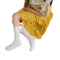 thumbnail image 5 of Faithtur Toddler Girls Summer Mesh Socks Solid Color Mid Tube Breathable Hollow Bows Princess Socks, 5 of 5
